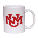 NE Mug UNM Interlocking Logo Red/White