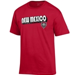 Unisex Champion T-shirt NM Lobos Shield Red