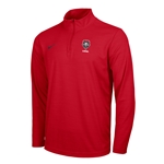 Men's Nike 1/4 Zip Jacket Lobos Shield Red