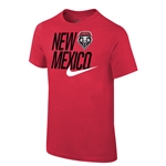 Youth Nike T-Shirt New Mexico Lobos Shield Red