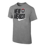 Youth Nike T-Shirt New Mexico Lobos Shield Heather