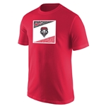 Women's Nike T-Shirt Lobos Shield Red
