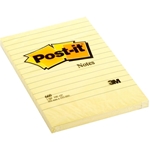 3M Post-It 4x6" Ruled Note Pad - Yellow