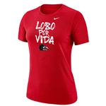 Women's Nike T-Shirt Lobo Por Vida Red