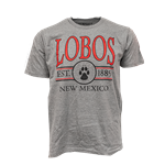 Unisex CIS T-Shirt Lobos New Mexico 1889 Graphite