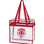 Jardine Zippered Tote Lobos Shield Red/Clear