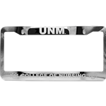 LXG Metal License Plate College Of Nursing Silver