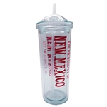 Carnival 16oz Tumbler "The University of New Mexico" Clear
