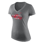 Women's Nike TV-Neck T-Shirt New Mexico Lobos Heather