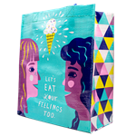Blue Q Handy Tote Let's Eat Your Feelings