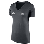 Women's Nike V-Neck T-shirt Interlocking Lobos Anthracite