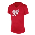 Youth's Nike T-Shirt Just Do It Red