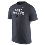 Men's Nike T-Shirt Lobos For Life Anthracite
