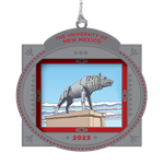2023 Official UNM Holiday Ornament Lobo Statue