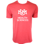 Unisex District T-Shirt Health Sciences UNM Interlocking Red Frost