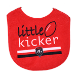 Infant Bib Little Kicker Red