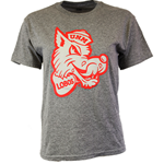 Youth's MV SPort T-Shirt Old School Lobo Logo Graphite