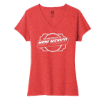 Women's CI Sport T-Shirt V-Neck The Univeristy Of New Mexico Red Heather