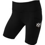 Women's ZooZatz Biker Shorts W/Pockets UNM Interlocking logo Black