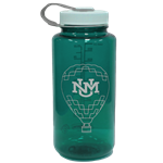 Cherry on Top Hot Air Balloon Water Bottle 32oz Teal