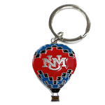 Cherry on Top Hot Air Balloon Keychain - UNM Interlocking Logo