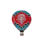 Cherry on Top Hot Air Balloon Lobos Shield Pin