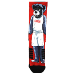 Unisex STR Socks Full Sub Mascot Black