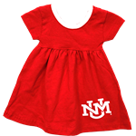 Toddler Girl T-Shirt Dress UNM Interlocking Red