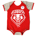 Infant Diaper Shirt Lobos Shield Red