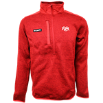 Men's Columbia Half Zip Sweater UNM Interlocking Red