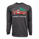 Unisex CI Sport Long SLeeve T-Shirt The University Of New Mexico Plaid Truck Charcoal