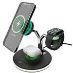 Hypergear 3X1 Wireless Charging Station Black