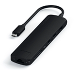 Satechi USB-C Slim Multiport Ethernet Adapter Black