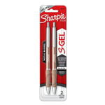 San Sharphies S Gel Metal Barrel .7mm Assorted 2ct