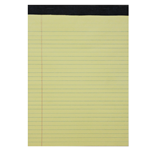 Roa Legal Pad Canary Yellow College 50ct 8.5x11.75