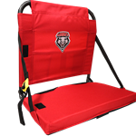 GCI Bleacherback Stadium Seat Lobos Shield Red