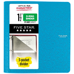 Mead 5 Star Poly Binder 1.5" Assorted