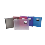 Filexe Poly EZ Zip Envelope Letter Size Translucent Assorted