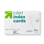 Roa Index Cards Ruled White 4x6 100pk Recycled