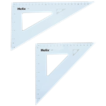 Triangle Student 10" 45 and 60 Degree