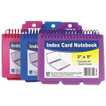 CLI Spiral Index Card W/Tabs 24pk Assorted