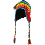 Unisex Logofit Tobbogan Yak Hat Lobos Shield Rainbow