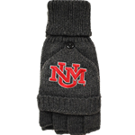 Unisex Logofit Escanaba Knit Flip Top Gloves UNM Interlocking Charcoal