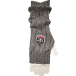 Unisex Logofit Cable Knit Arm Warmers Lobos Shield Gray