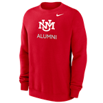 Men's Nike Fleece Crew UNM Alumni Red