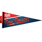 Sew Pennant 12x30 New Mexico est.1889 Red/Turquoise