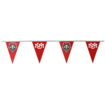 8X12 Triangle Banners Pennants Red