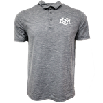 Men's Champion Mesh Polo UNM Interlocking Stealth Grey