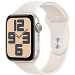 Apple Watch SE 44mm Aluminum With Starlight Band S/M