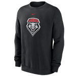 Men's Nike Clube Fleece Crew UNM Black